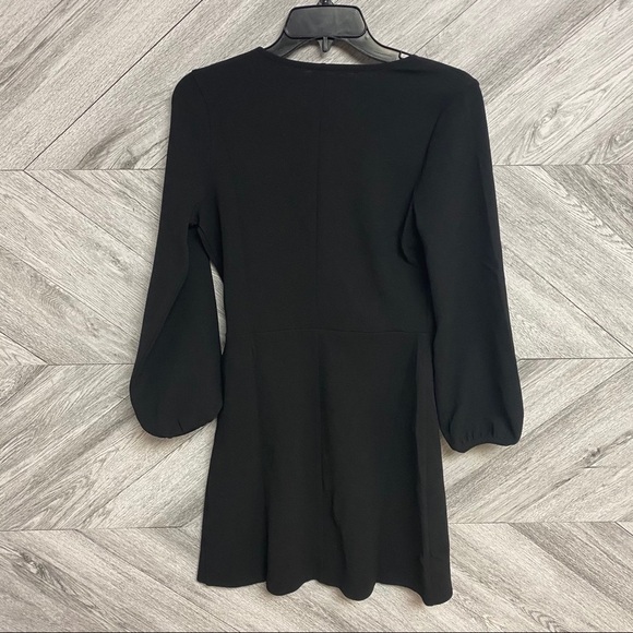 Madewell  Texture & Thread Side Tie Dress Black XS - Picture 11 of 11